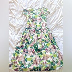 Emily and Fin Cowboys Old Western Cactus Claudia Dress